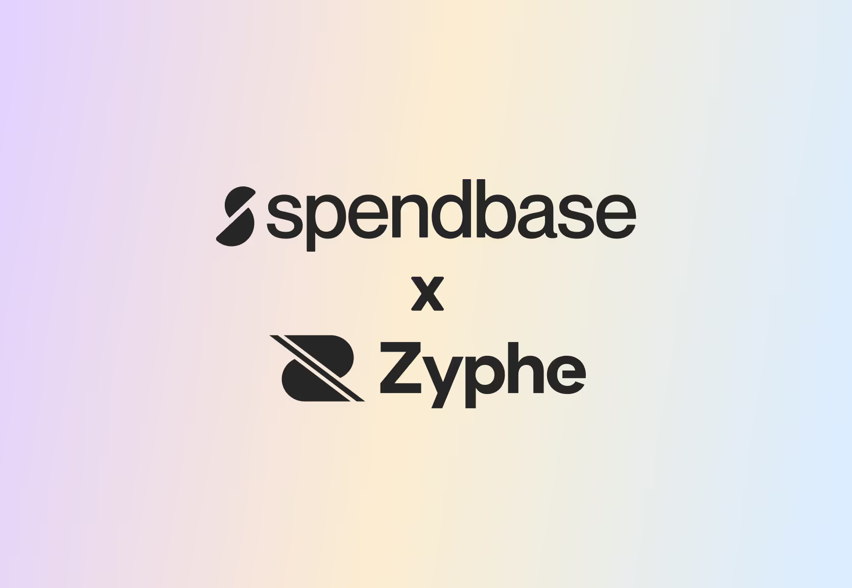 An image with the text "spendbase x zyphe".