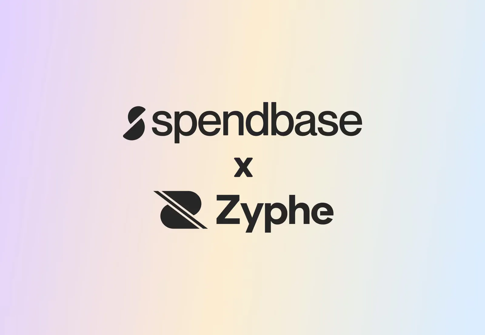 An image with the text "spendbase x zyphe".