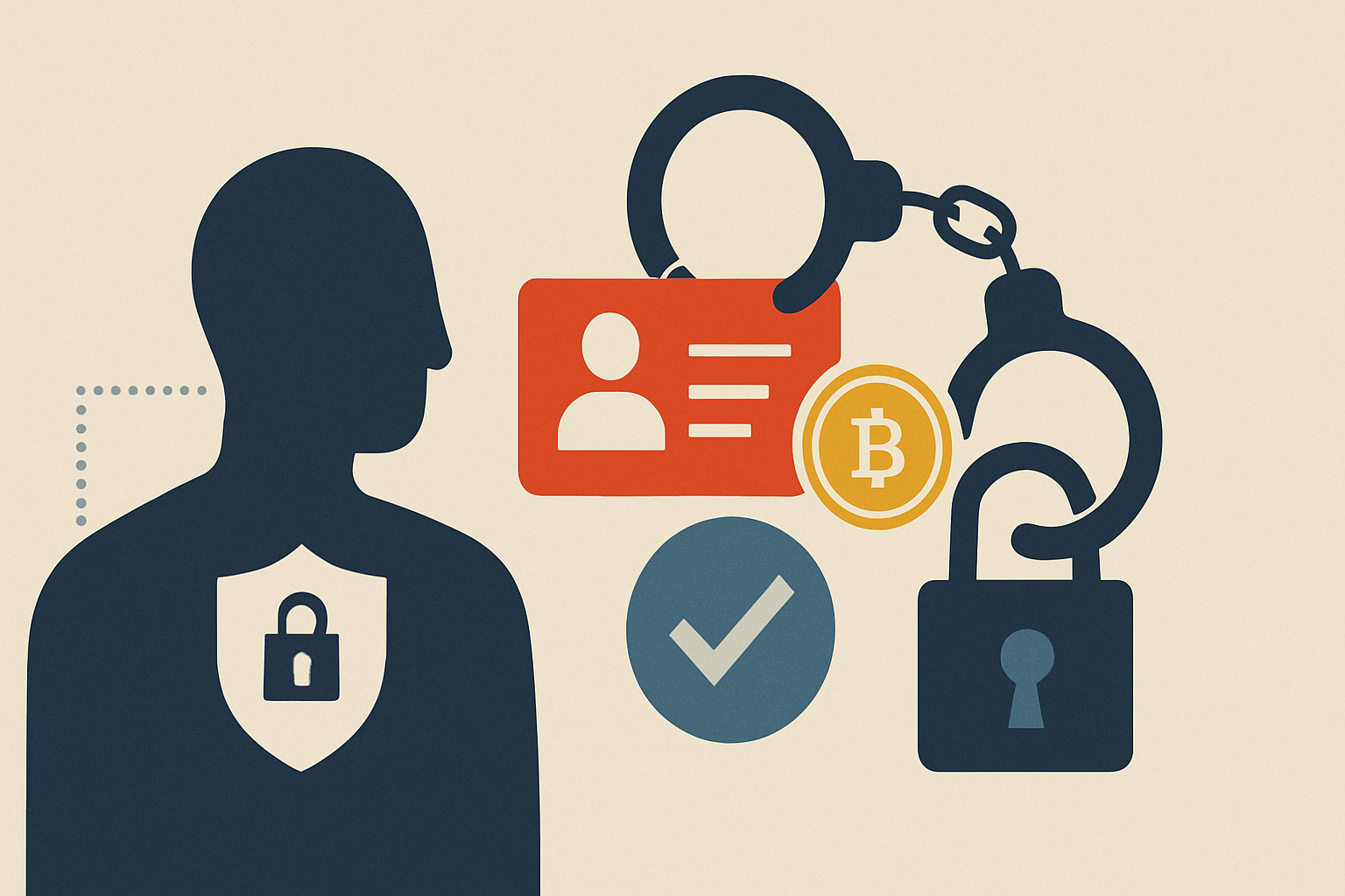 Editorial illustration for the article "The FATF travel rule gap: the seventh targeted update finds enforcement lagging the law".