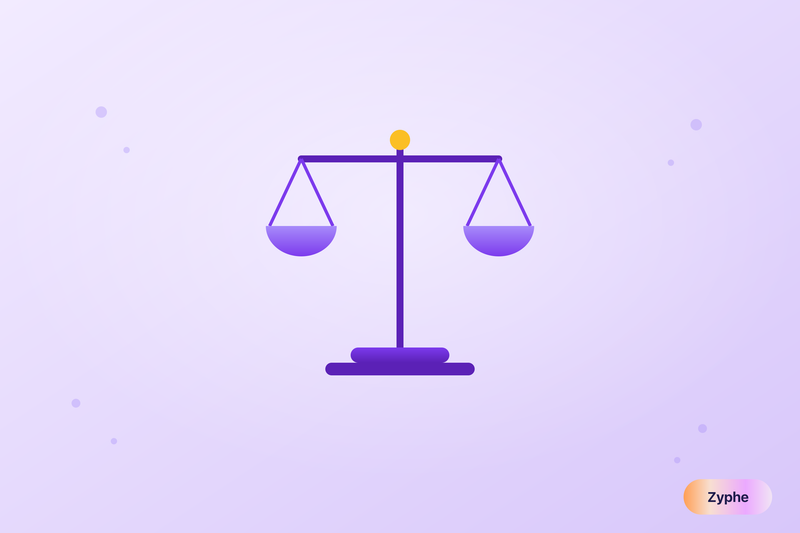 Balance scales representing the CFTC v. Ooki DAO ruling and KYC obligations for DAOs
