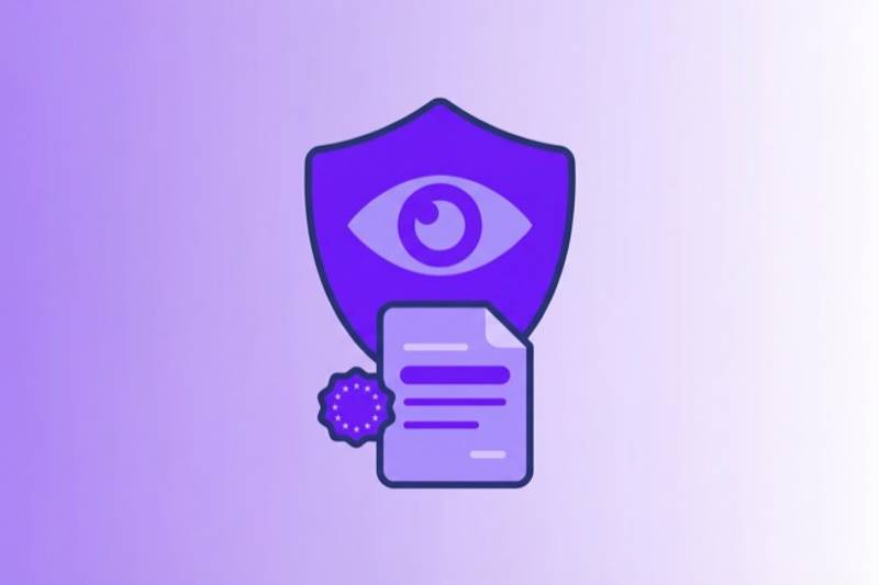 GDPR transparency enforcement 2026 EDPB sweep — eye in shield icon representing privacy notice obligations