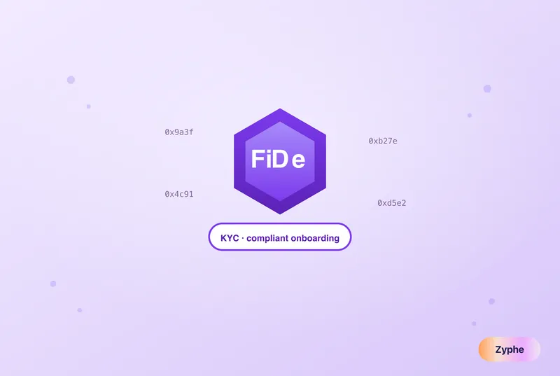 DeFi hex token with compliant KYC onboarding label and on-chain addresses