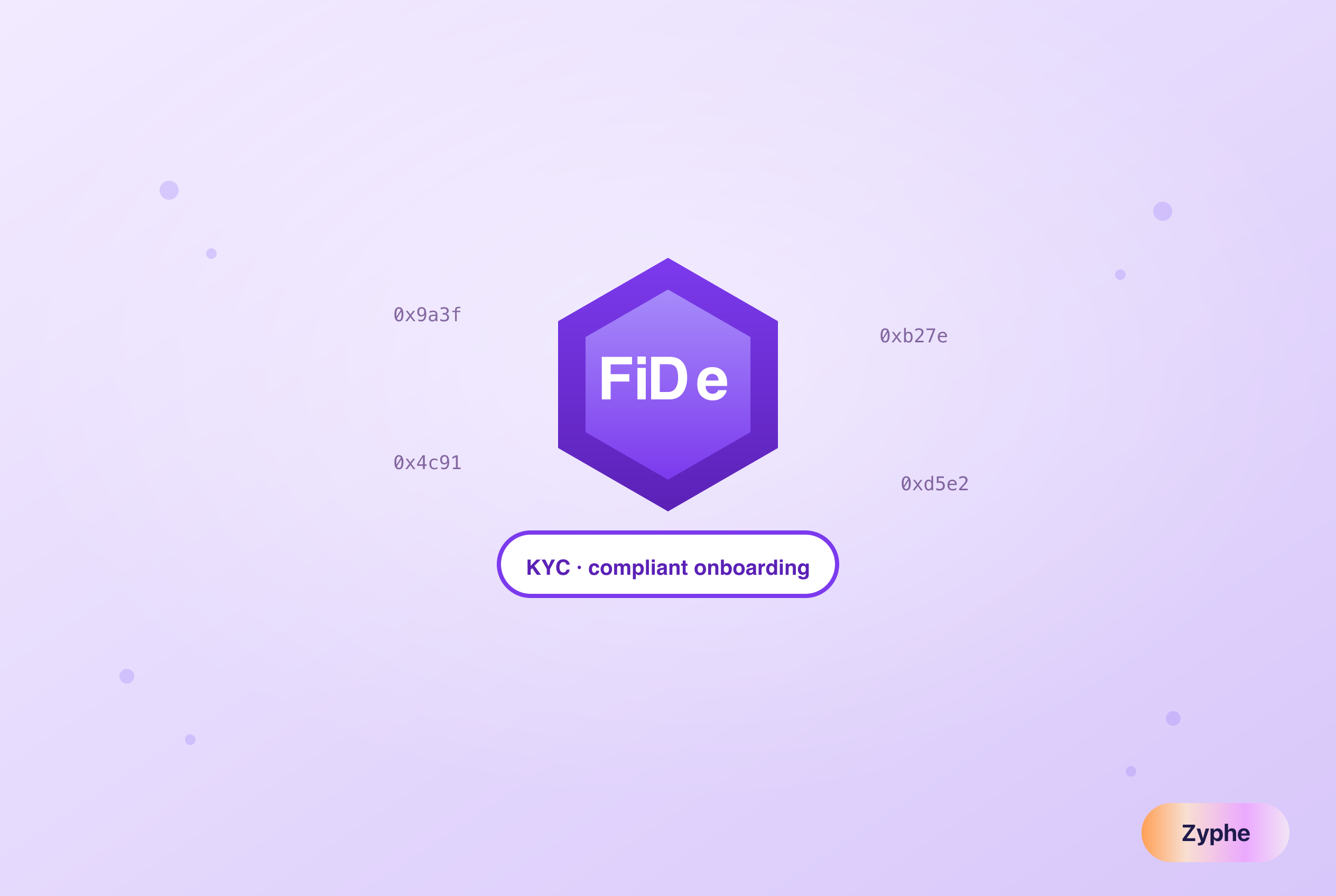 DeFi hex token with compliant KYC onboarding label and on-chain addresses