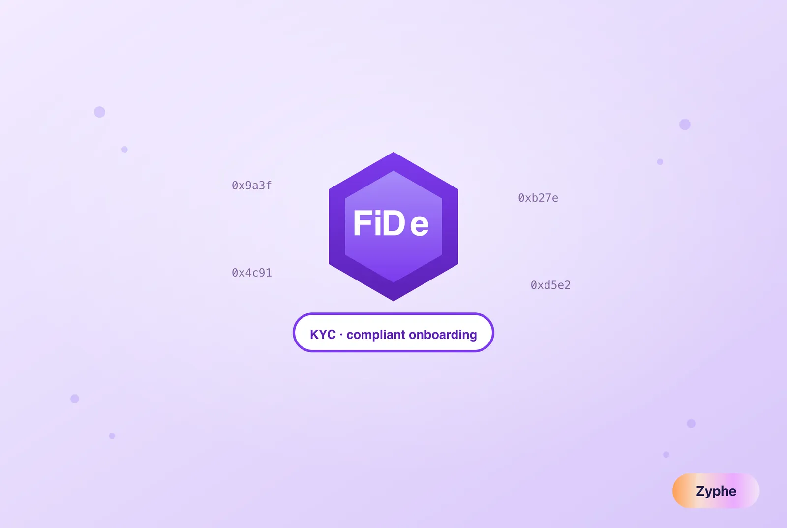 DeFi hex token with compliant KYC onboarding label and on-chain addresses