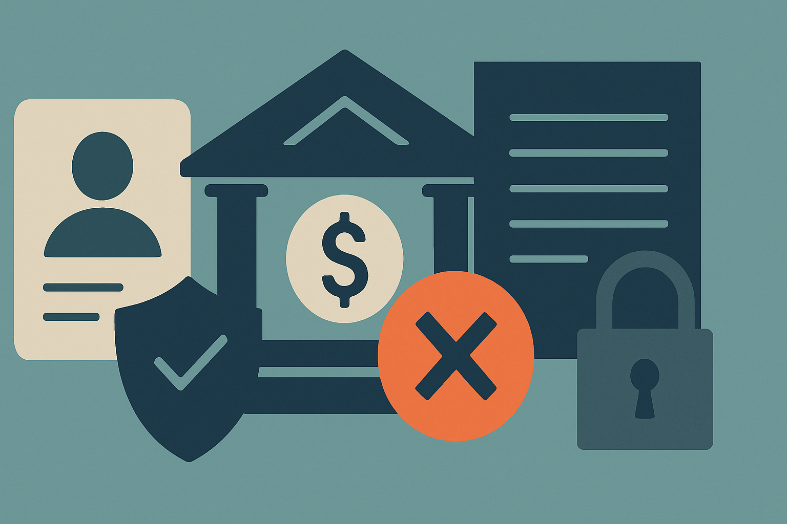 Editorial illustration for the article "What banks may tell customers about a closed account".