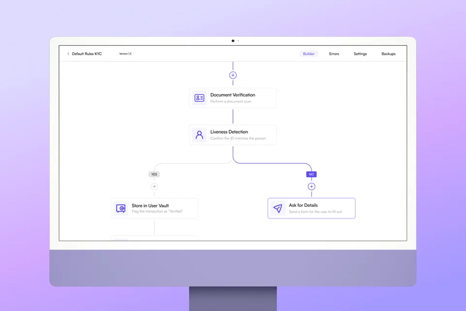 Zyphe workflow builder interface