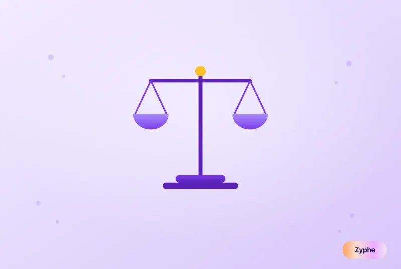 Balance scales representing the CFTC v. Ooki DAO ruling and KYC obligations for DAOs