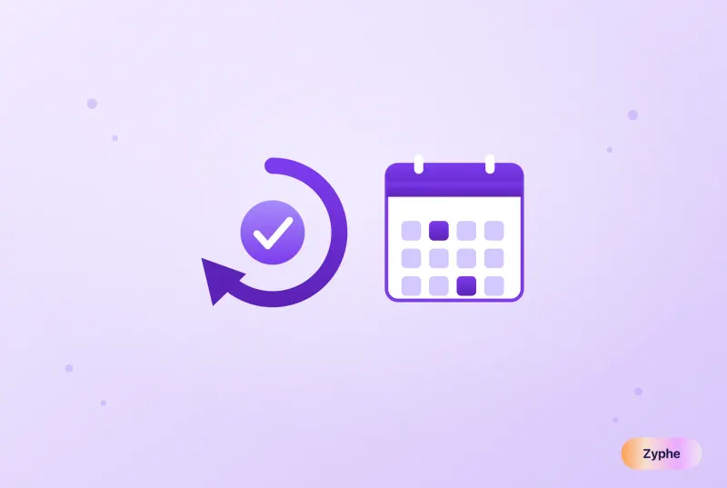 Continuous review loop beside a calendar with occasional marked dates, contrasting perpetual and periodic KYC