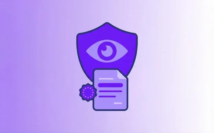 GDPR transparency enforcement 2026 EDPB sweep — eye in shield icon representing privacy notice obligations