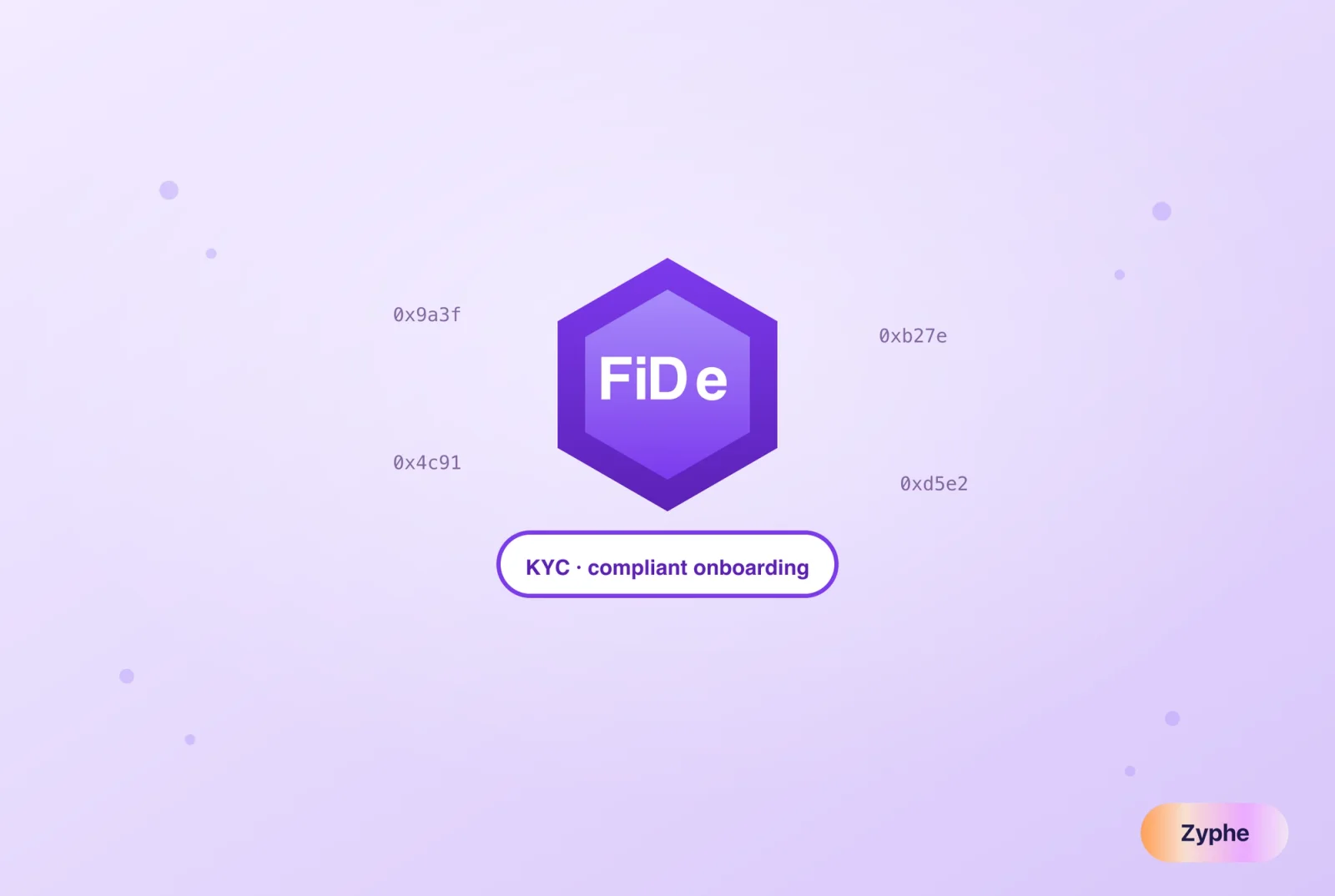 DeFi hex token with compliant KYC onboarding label and on-chain addresses