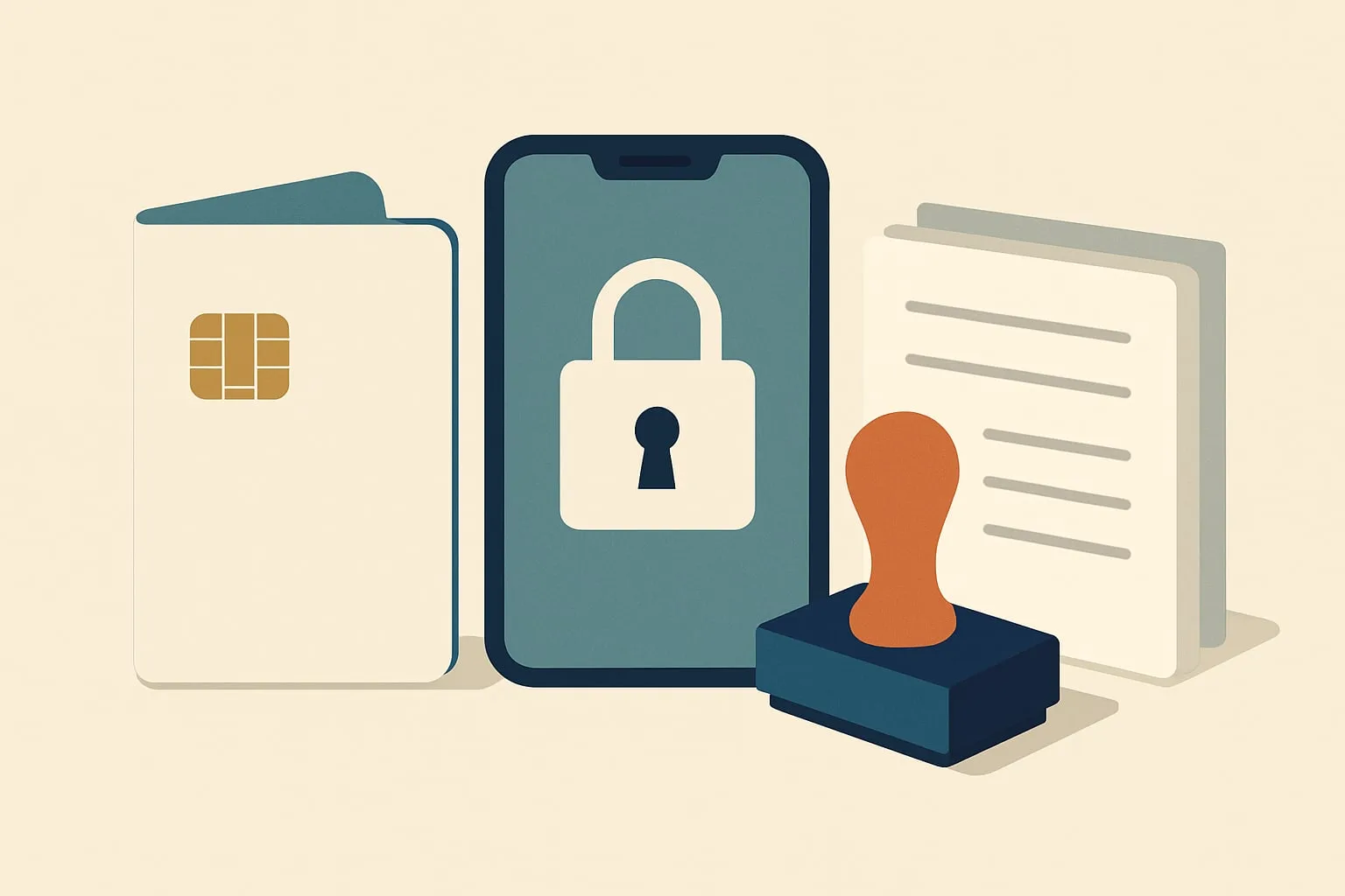 Editorial illustration for the article "AMLA's final CDD RTS: remote ID checks become a fallback you must justify".